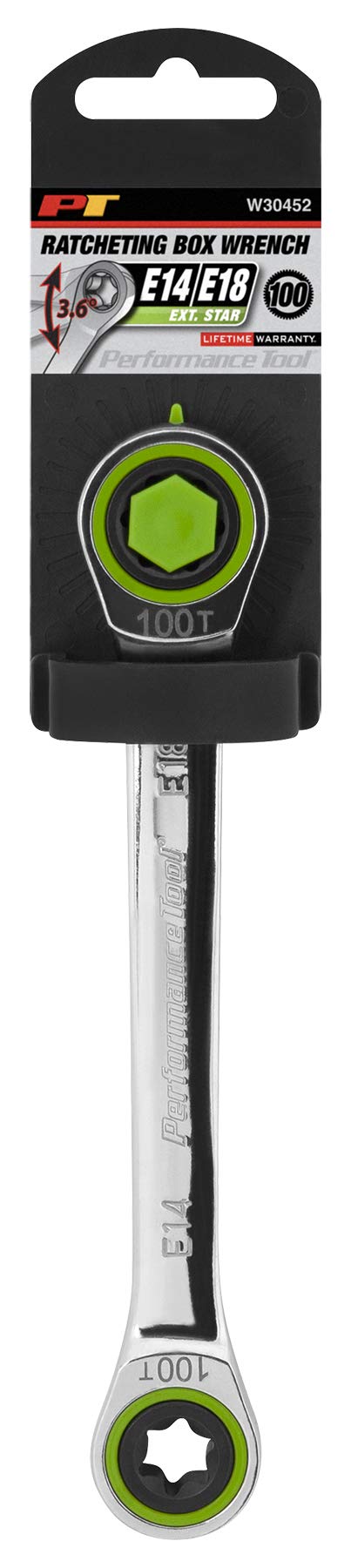 W30452 Performance Tool E14/E18 Ratcheting Box Wrench