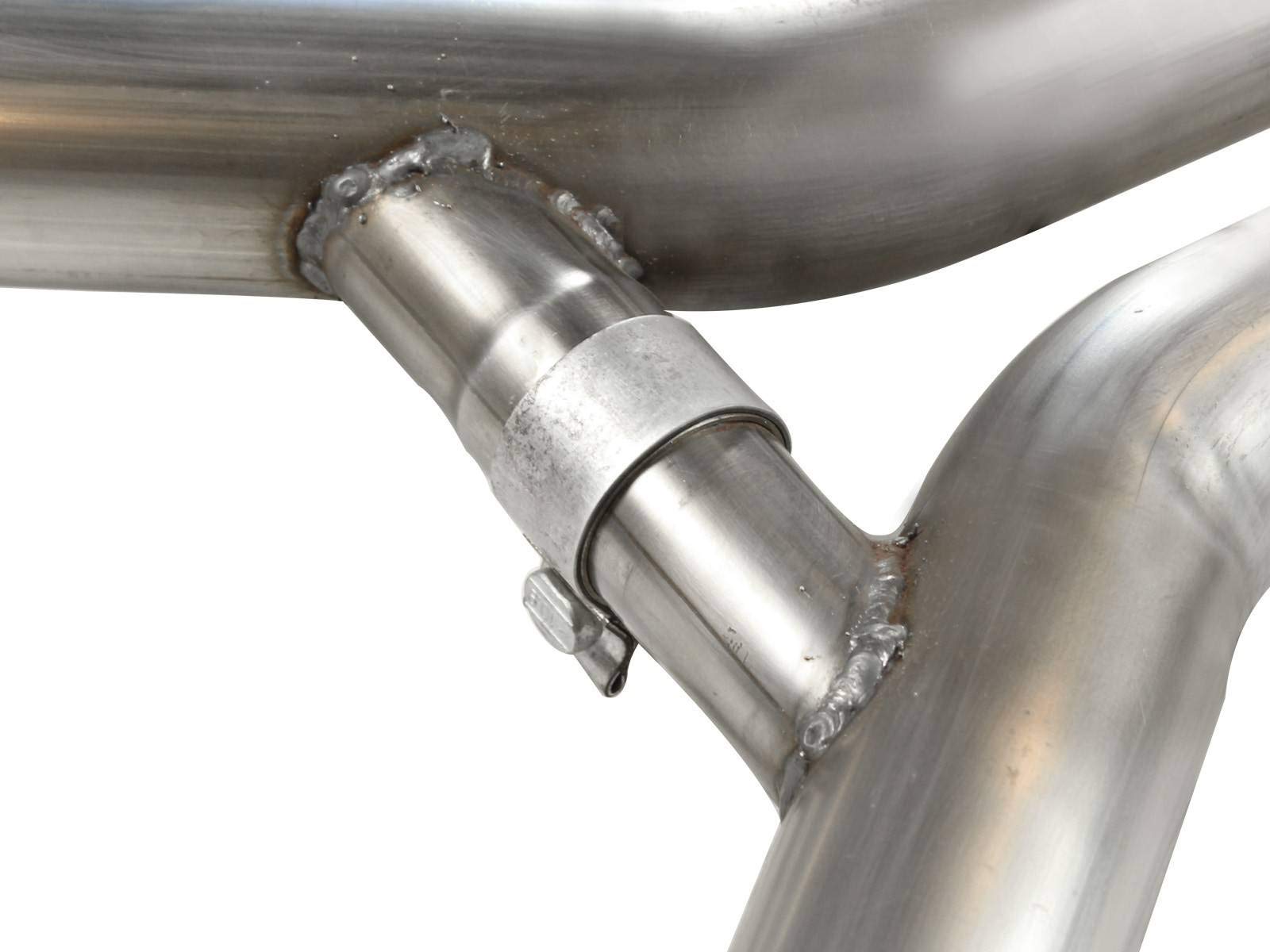 3" aFe (49-43049-P) Stainless Steel Cat-Back Exhaust System with Polished Tip for Ford Mustang GT