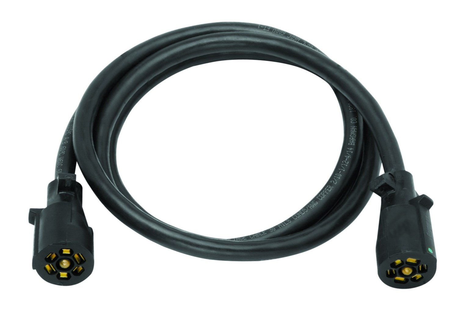 7-Way Bragman Double Ended Molded Trailer Cord with 6-Feet Cable