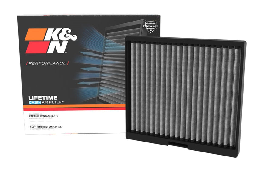 Cabin Air Filter K&N LIFETIME: Premium, Washable, Clean Air for your Cabin: Compatible with 2009-2022 Nissan 370Z, VF2082
