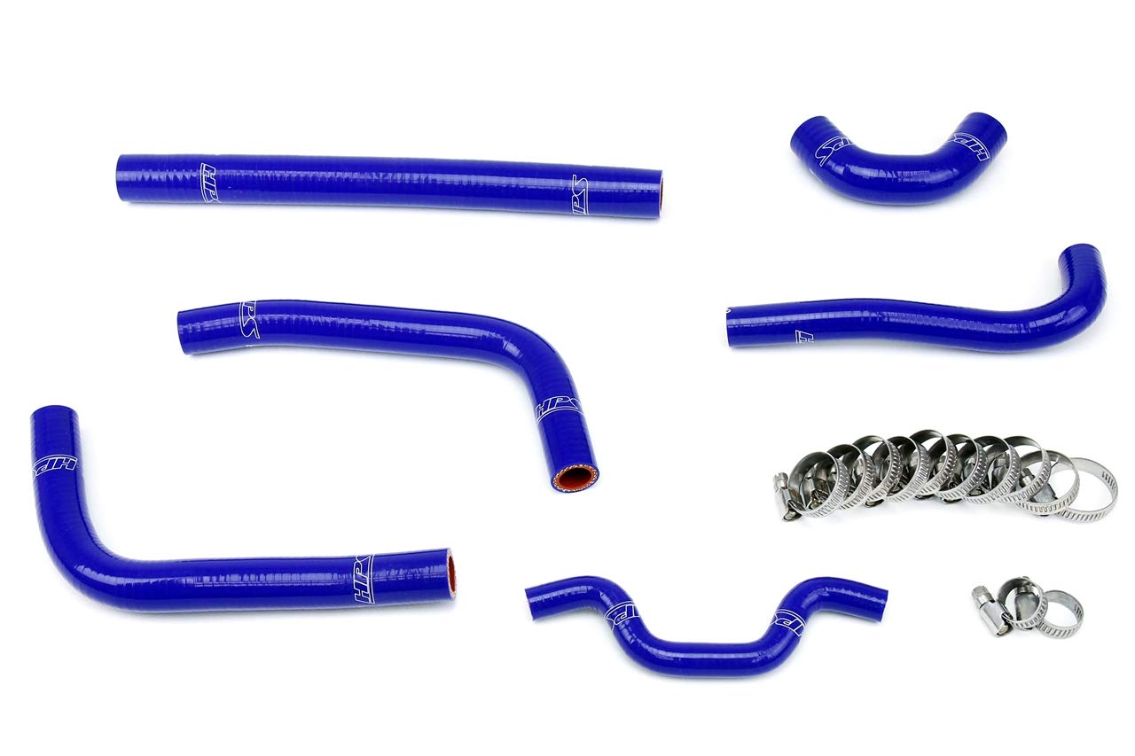Blue HPS 57-1241-BLUE Silicone Radiator Coolant Hose Kit