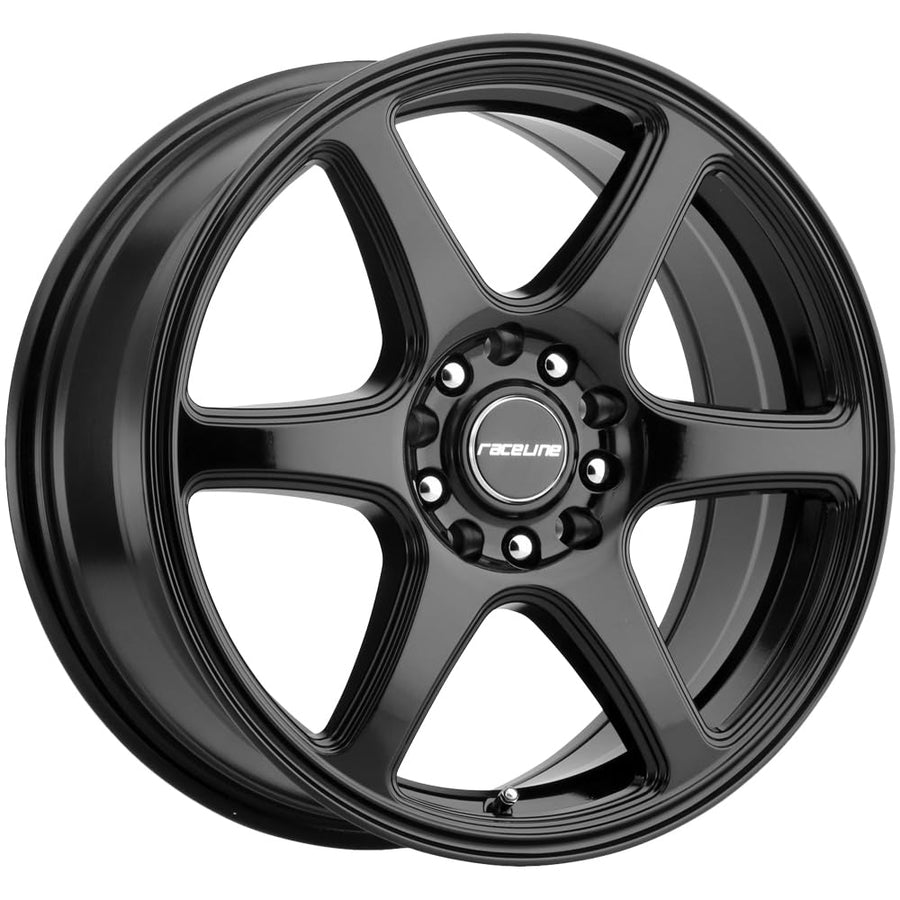 Matrix Raceline Wheels 146 Gloss Black Wheel (18 x 8. inches /5 x 112 mm, 40 mm Offset)