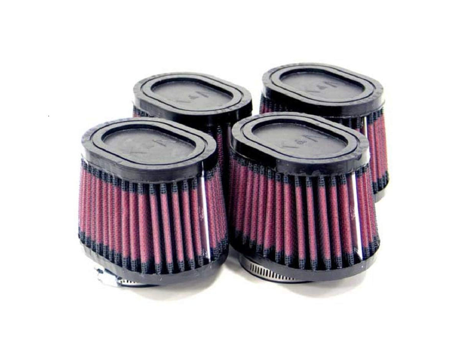 High-Flow K&N Original Lifetime Universal Clamp-On Air Filter: High Performance, Premium: Flange Diameter: 2.125 In, Filter Height: 2.75 In, Flange Length: 0.625 In, Shape: Oval Straight, RU-0984