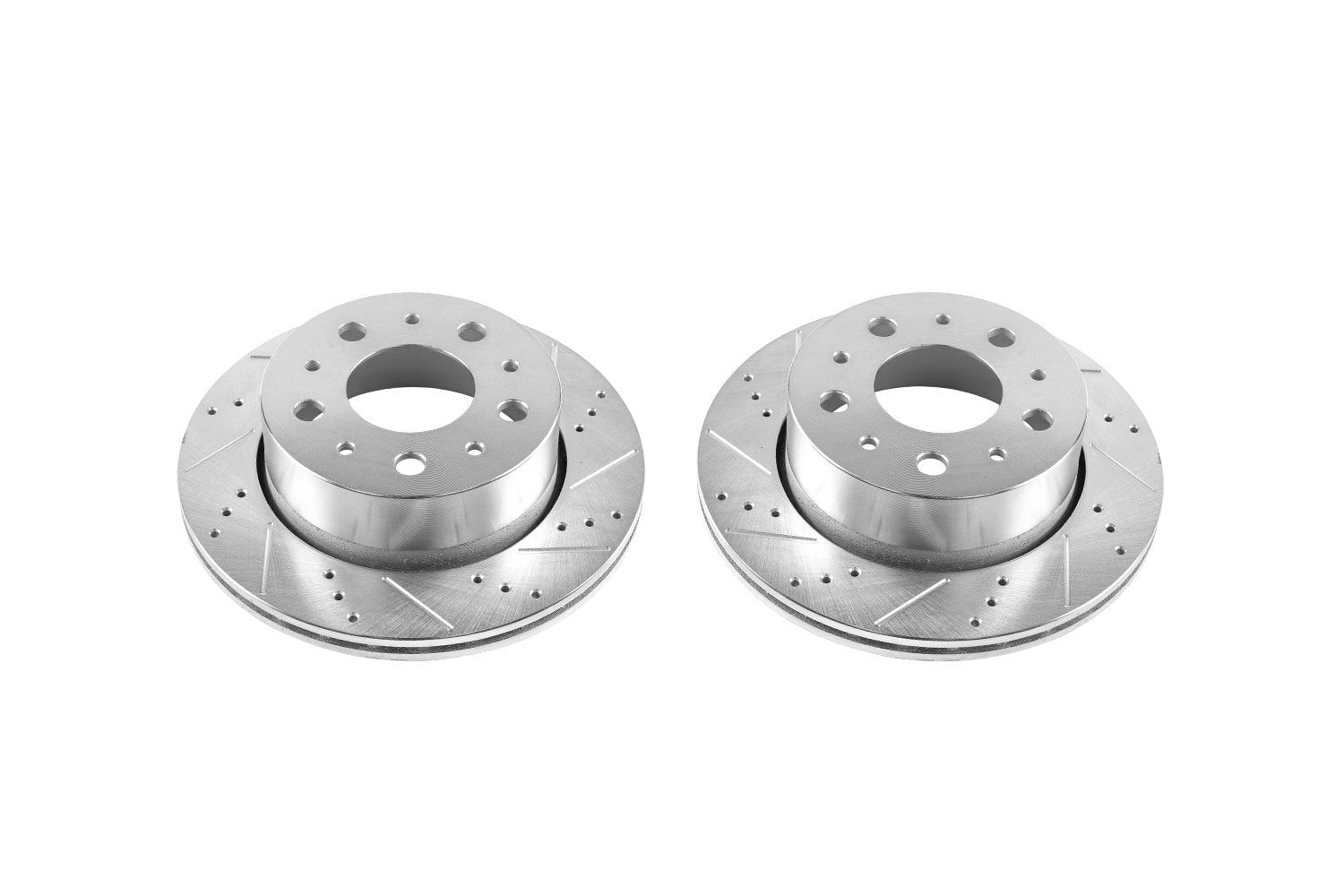 Power Stop Rear AR8395XPR Drilled and Slotted Rotor Pair For Ram ProMaster 1500 2014-2021, Ram ProMaster 2500 2014-2021, Ram ProMaster 3500 2014-2021 [Model Specific]