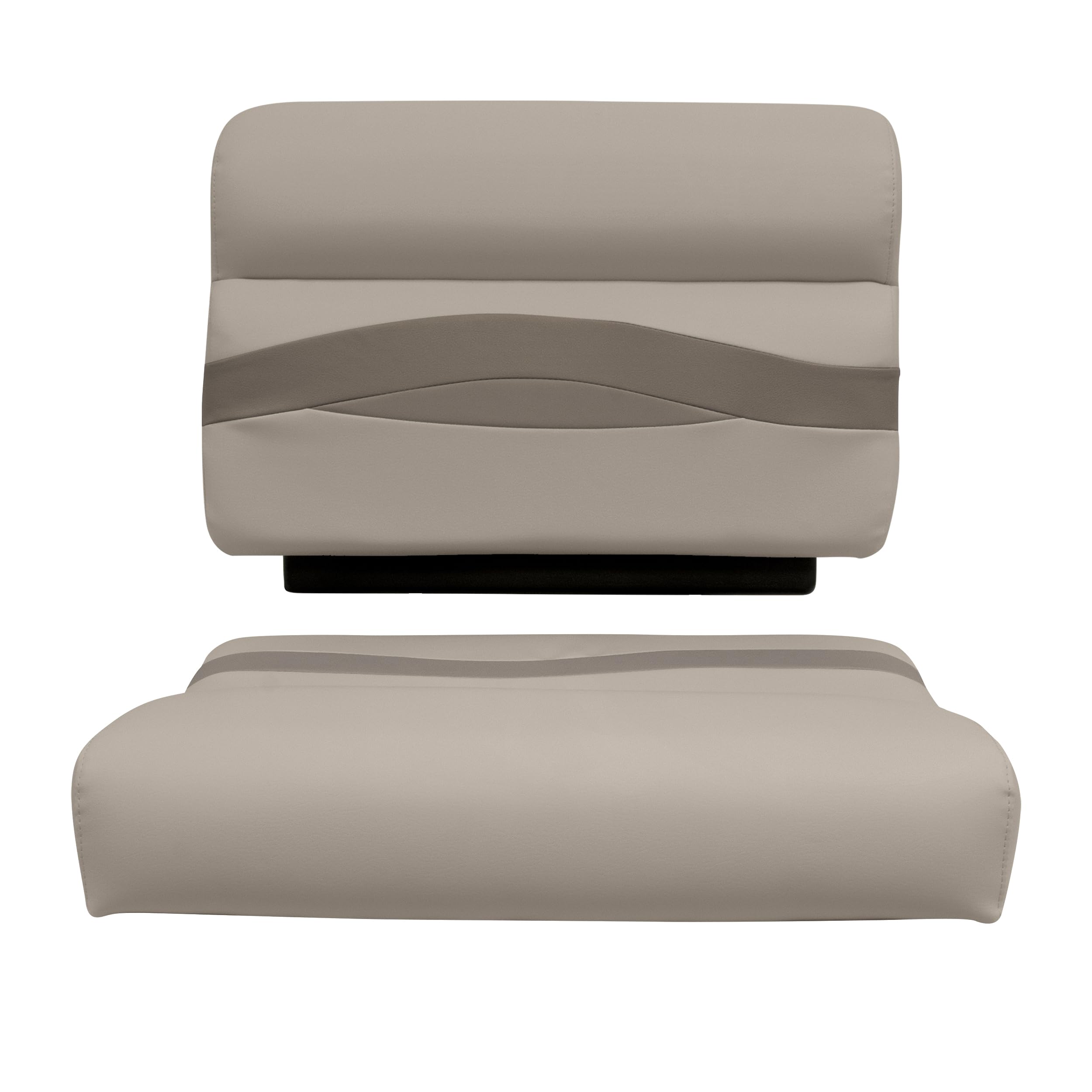 Premier Series Wise BM1143-1749 Pontoon 27" Bench Seat Cushion Set, Mocha Java/Café/Mushroom
