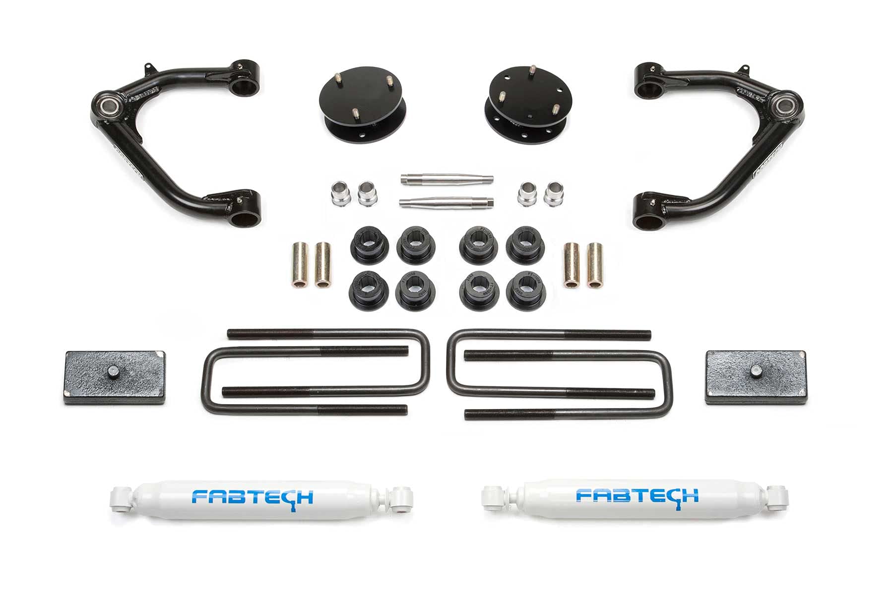 Fabtech K1129 Lift System Uniball w/Shocks 3.5 In. Lift Rear Incl. Performance Shocks Uniball Lift System w/Shocks