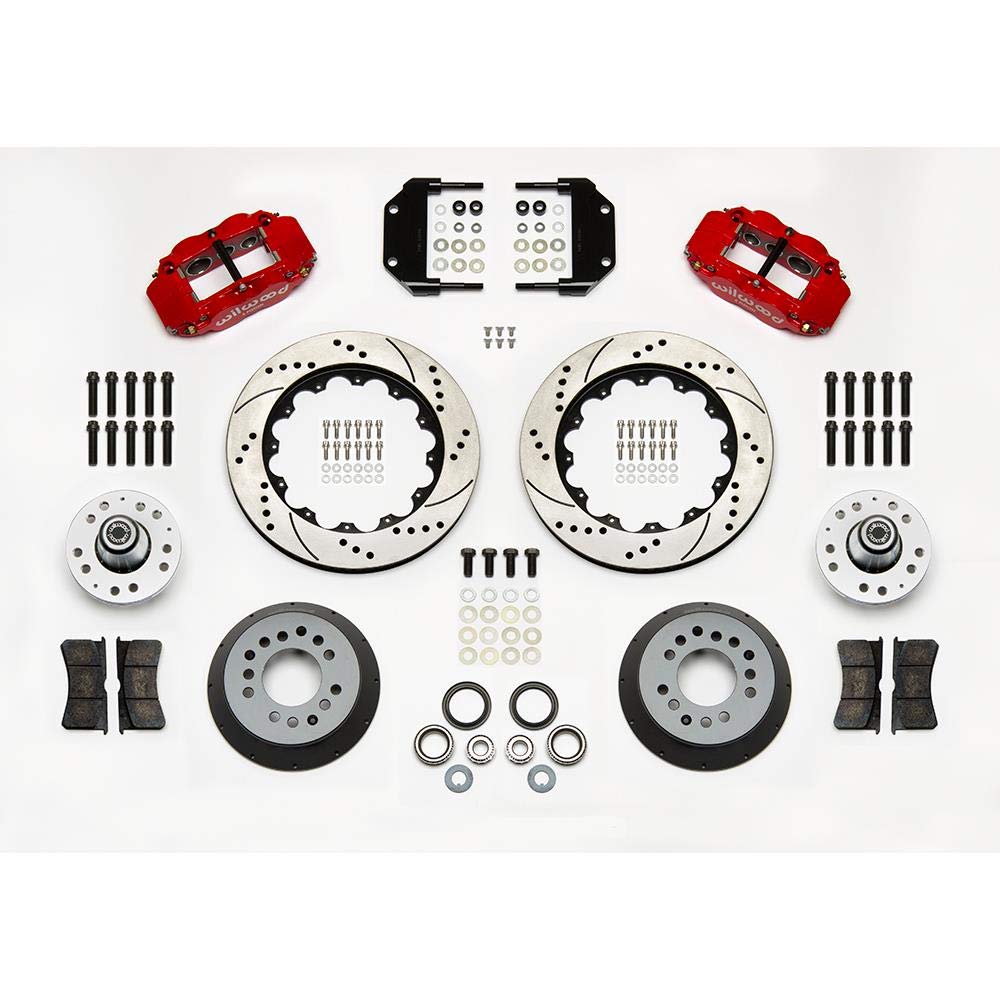 Front Hub Kit FNSL6R, 14.00", Drill, Red