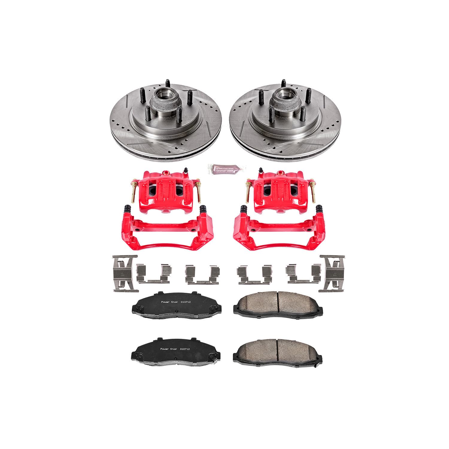 Power Stop 1-Click Performance Brake Kit with Caliper For Ford F-150 2000, Ford F-150 2003 [Model Specific]