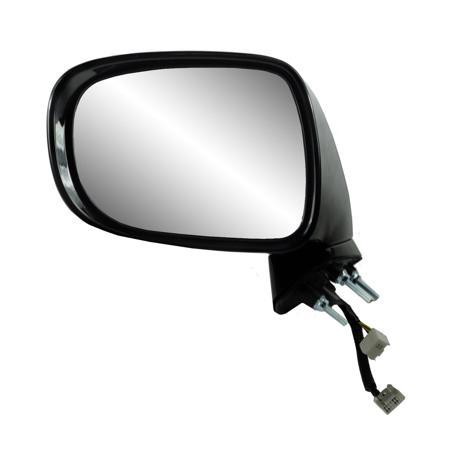 Driver Side Fit System Mirror for Lexus IS250, IS350, Black w/PTM Cover, w/Memory, Puddle lamp, Foldaway, w/o auto dimming, Heated Power