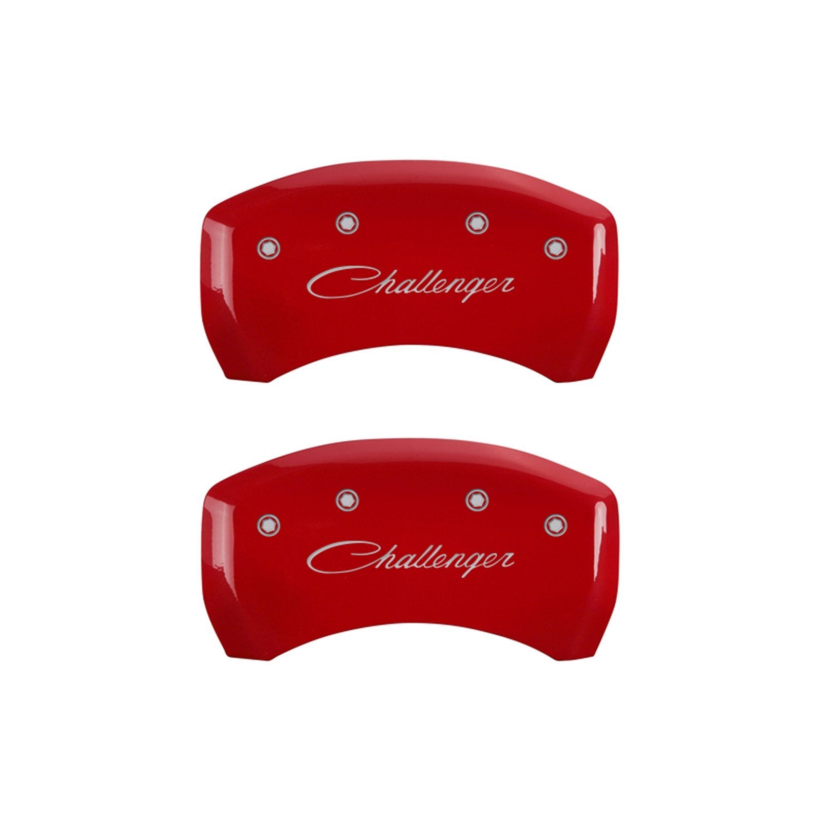 Caliper Covers MGP 12005SCLSRD with Red Powder Coat Finish, (Set of 4)