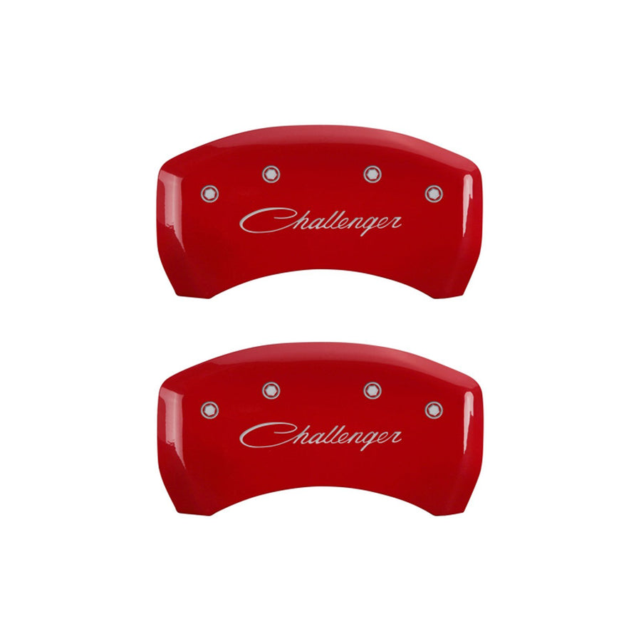 Caliper Covers MGP 12005SCLSRD with Red Powder Coat Finish, (Set of 4)