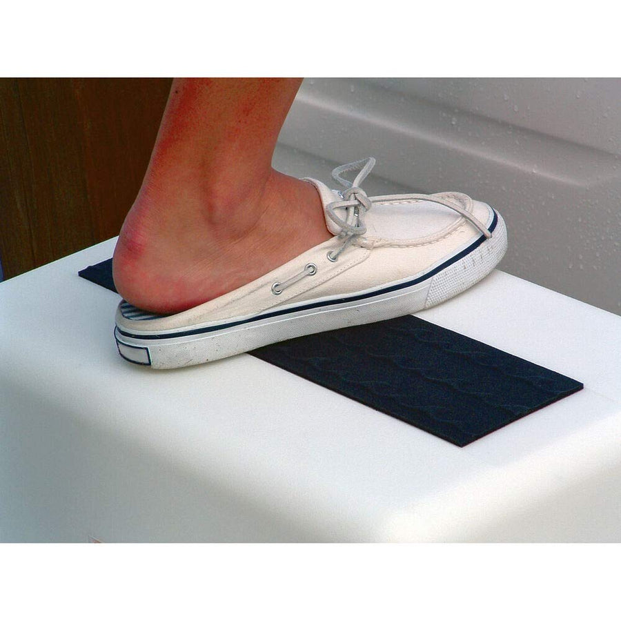 Taylor Made Dock Step Double Tread Stepsafe, White, 300 lb. capacity – Step safety and securely onto your boat – Patented non-slip pad – 1-1/2" wide flange for stability on any surface – 2020108522