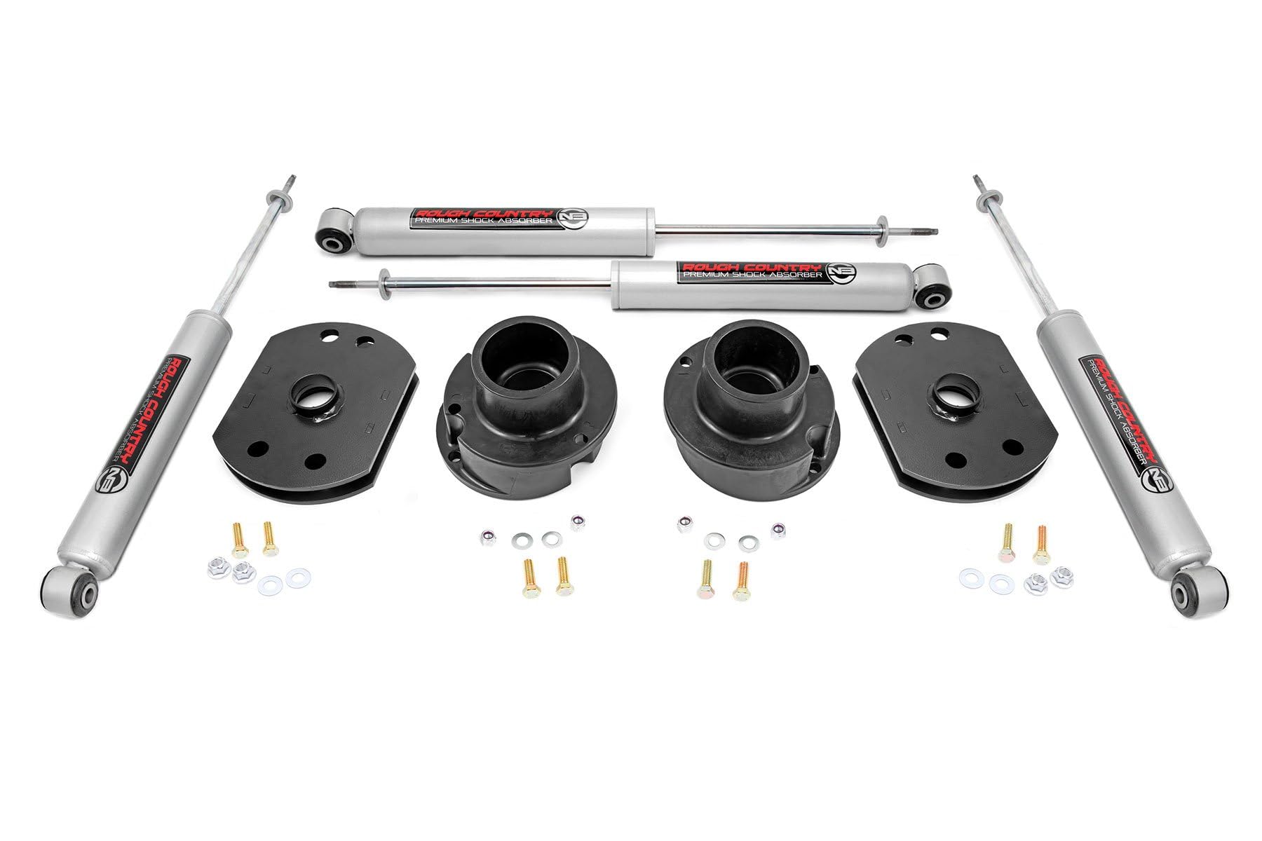 2.5" Rough Country Lift Kit w/N3 Shocks for 2014-2024 Ram 2500 4WD - 30230