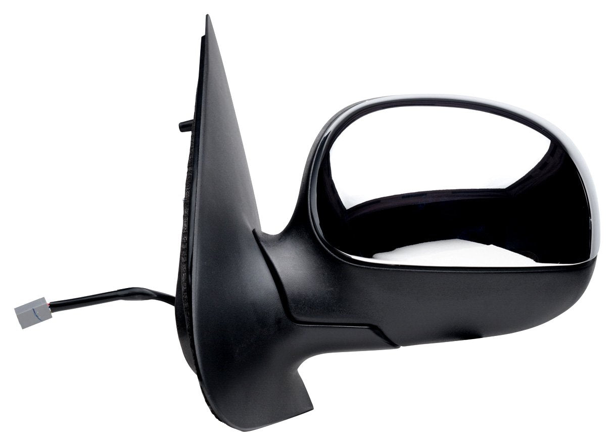 Fit System Driver Side Mirror for Lincoln Navigator, Ford Expedition, w/o Signal, Black, w/Chrome Cover, Foldaway, Power