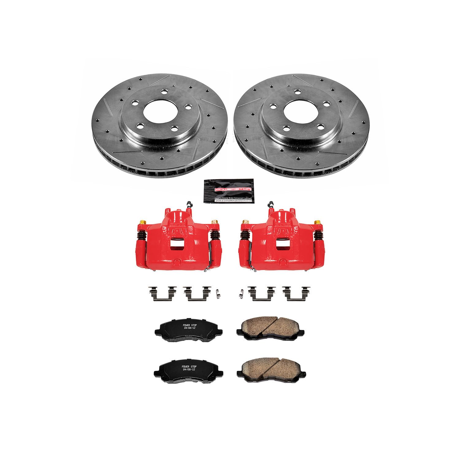 Power Stop Z23 Evolution Sport Brake Kit KC2992 (with Calipers) For Dodge Caliber 2007-2012 [Model Specific]