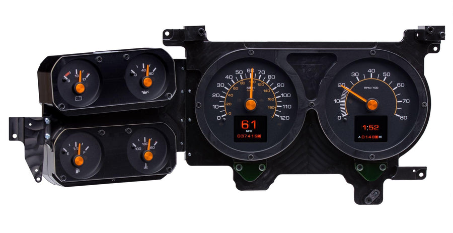 Dakota Digital Retrotech RTX-79C-PU-X Gauge Instrument System Compatible with 1973-87 Chevy Pickup, 1973-91 Chevy Blazer, GMC Jimmy and Suburbans. Styled after 1979-87 Chevy Pickup.