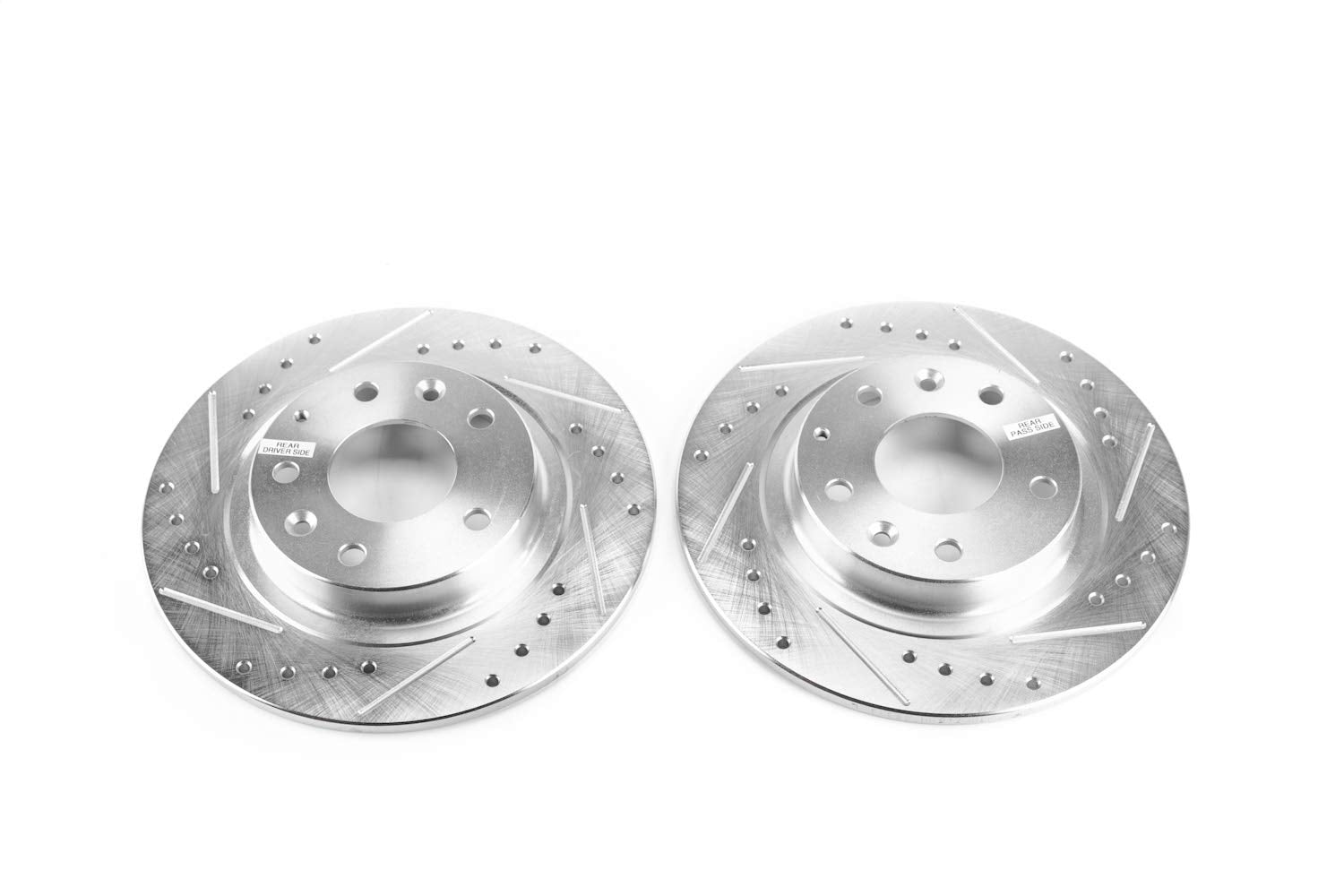 Power Stop Drilled and Slotted JBR1740XPR Rear Brake Rotor Pair For Mazda CX-3 2016-2018 [Model Specific]