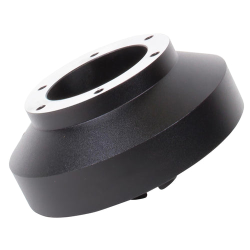 NRG Innovations Short Hub Racing Style Steering Wheel, Lockable Aluminum Steering Shaft, 6x70mm Bolt Pattern Quick Release Adapter Unit, Compatible For 97-12 Honda/Acura, Black, NRG-SRK-131H-A
