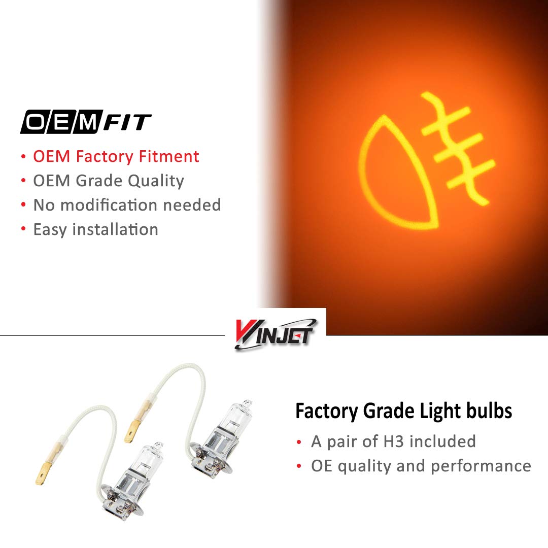 OEM Series Winjet for [2007-2014 Mitsubishi Lancer] Driving Fog Lights + Switch + Wiring Kit