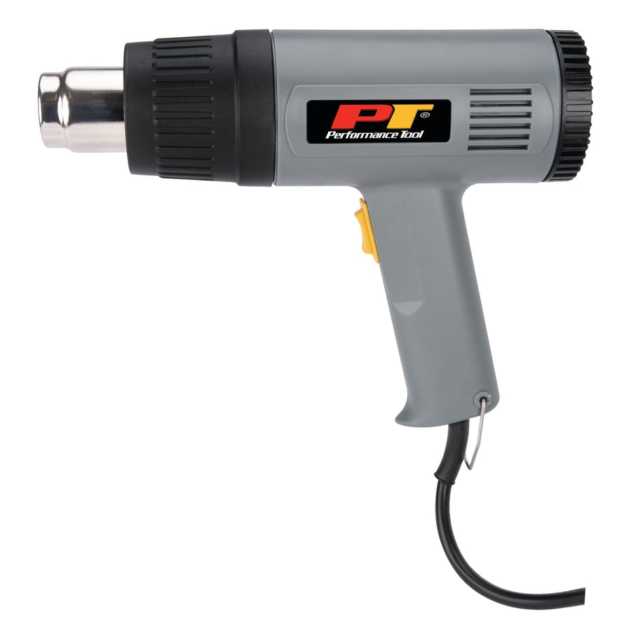W50076 Performance Tool 2 Speed Heat Gun 1500W (300/500 Celsius) for Removing Paint, Bending Pipes, Shrinking PVC and More