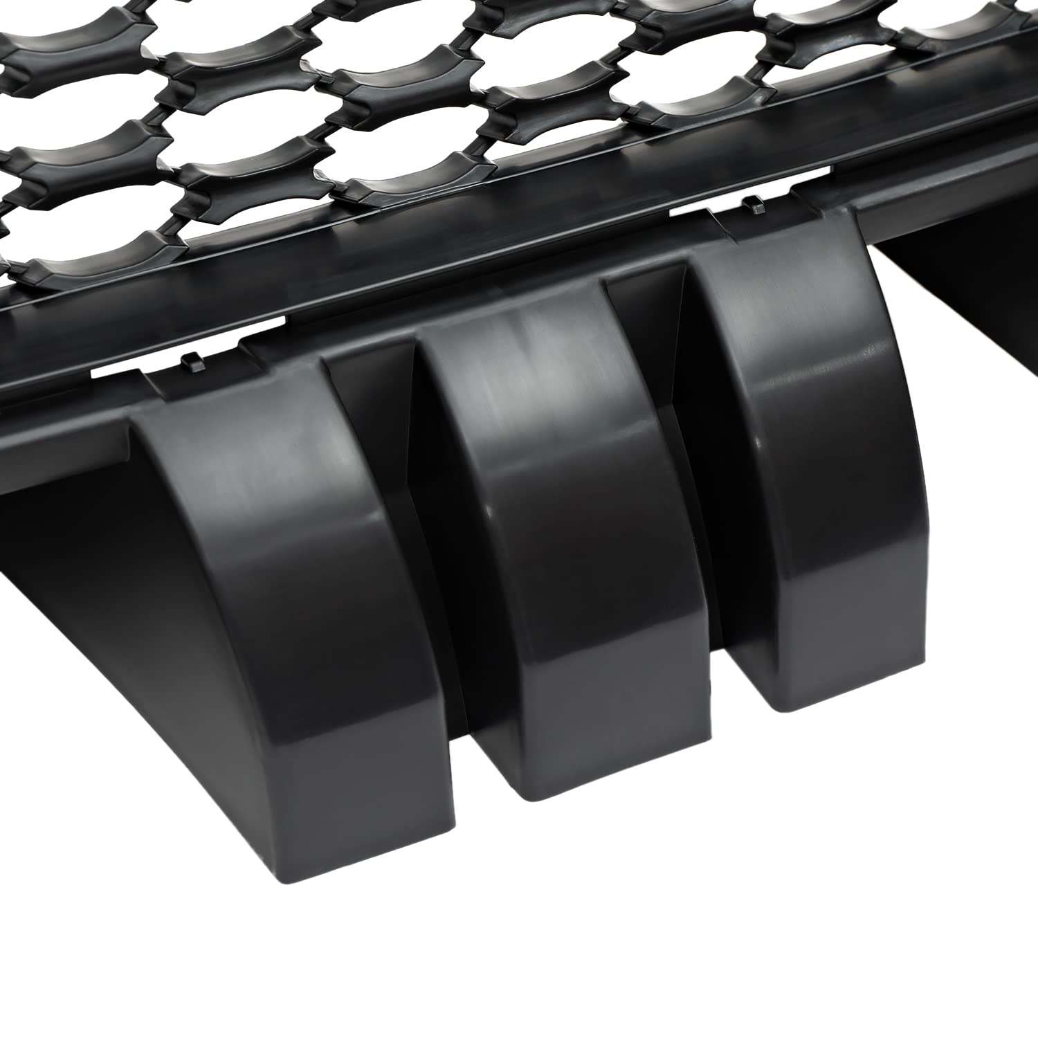 Front Upper Grille Spec-D Tuning w/Air Duct Compatible with 2015-2023 Dodge Charger SRT GT R/T Scat Pack Daytona