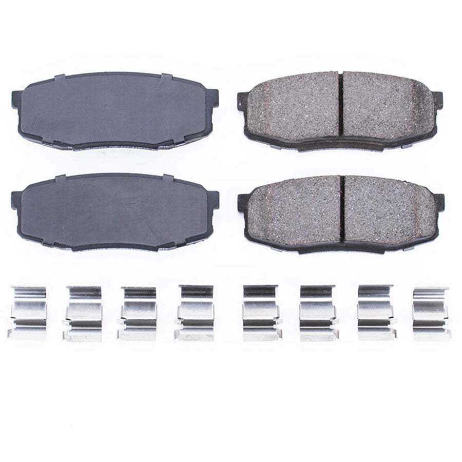 Power Stop Brake Kit Front For Lexus LX570 2008-11 |LX570 2013-21 |Toyota Land Cruiser 2008-11 |Land Cruiser 2013-21 |Sequoia 2008-22 - Ceramic Brake Pads With Installation Hardware, 17-1304