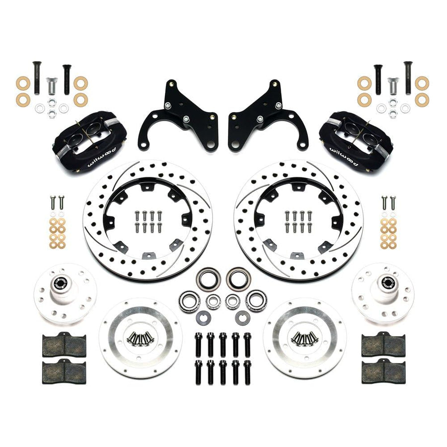 Front Disc Brake Kit Wilwood 65-68 Impala Drum 12.19 Blk