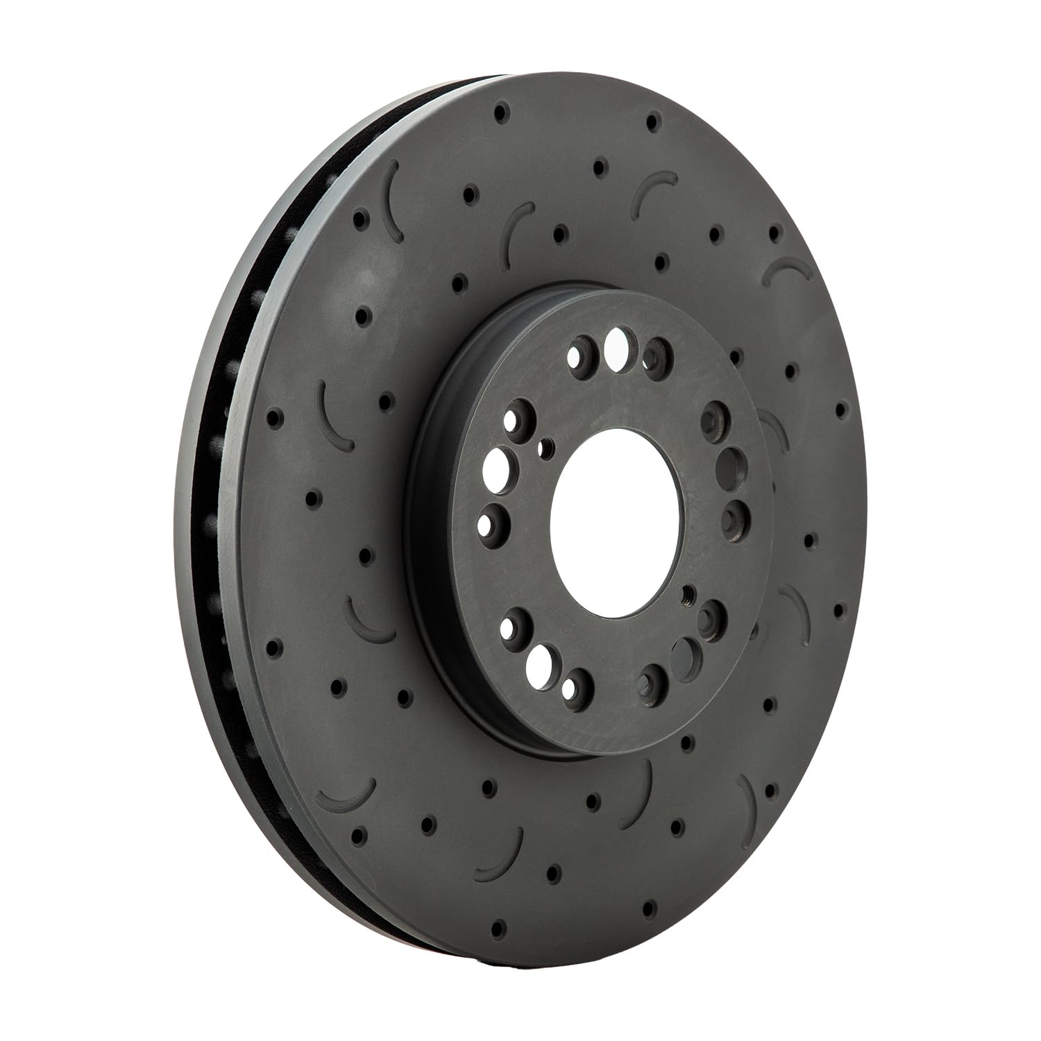 Talon Cross-Drilled and Slotted Vented Rotor, Hawk Performance Brakes, 11.46 in. Diameter, 2.6 in. Height