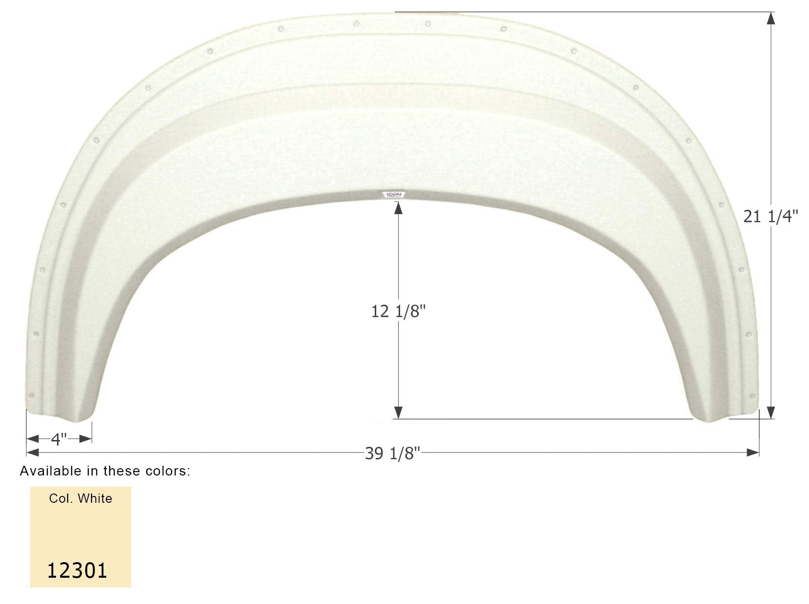 Fender Skirt ICON, Single, Frontier, FS2301, Colonial White