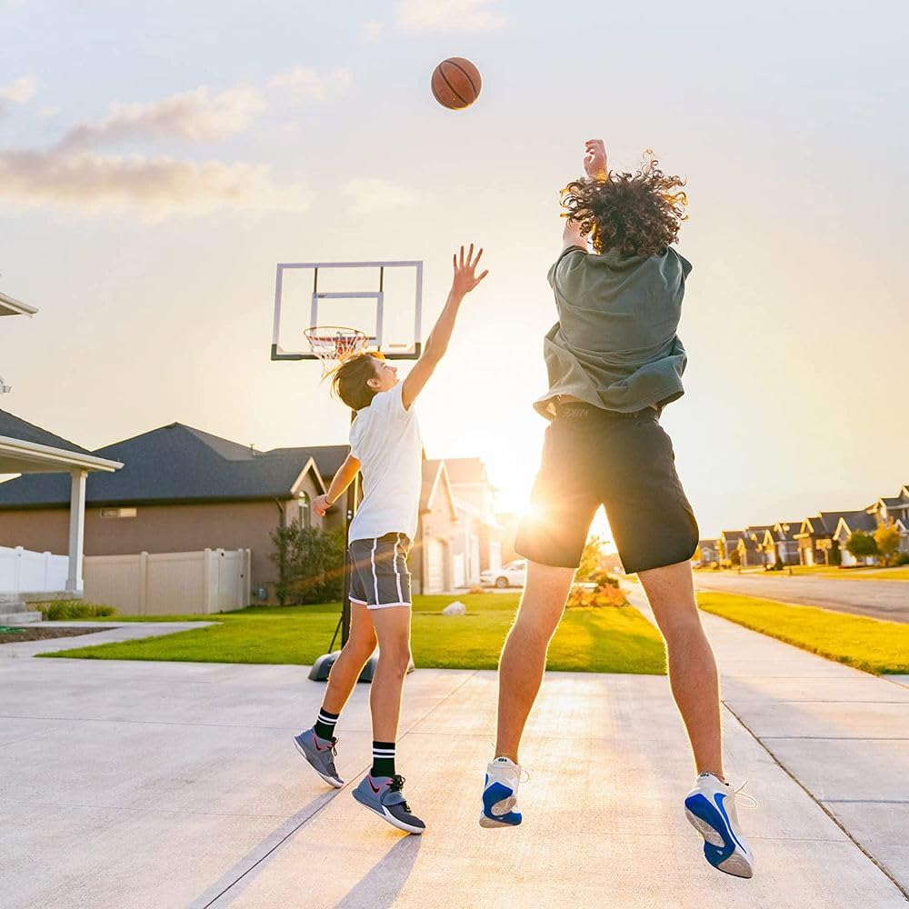 51544 Lifetime Front Court Portable Basketball System, 50 Inch Shatterproof Backboard