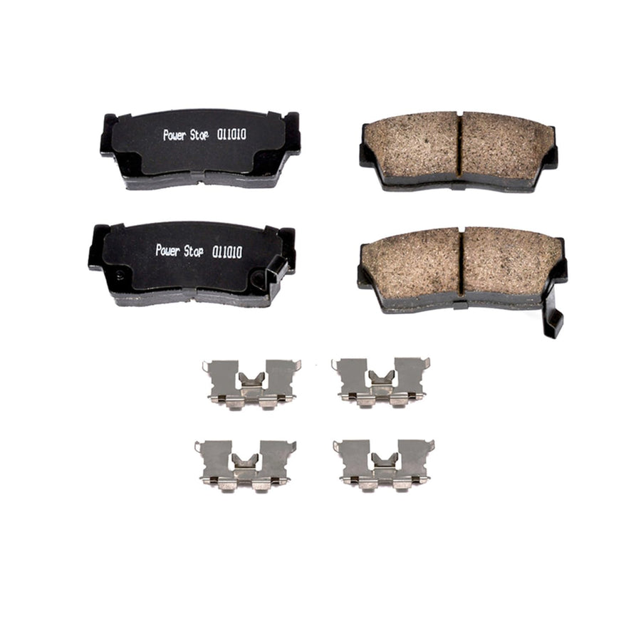 Power Stop Brake Kit Front For Geo Tracker 1989-97 |Suzuki Sidekick 1989-98 |X-90 1996-98 - Ceramic Brake Pads With Installation Hardware, 17-418