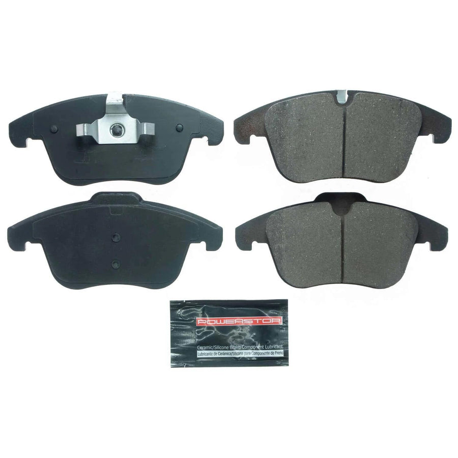 Front Brake Kit Power Stop For Jaguar XE 2016-19 - Ceramic Brake Pads With Installation Hardware, 17-1869