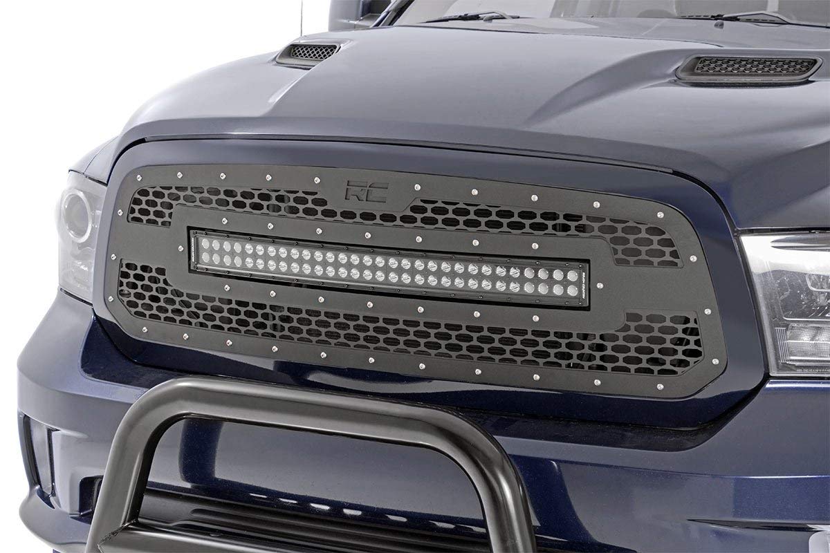 Rough Country LED Mesh Grille Insert for 2013-2018 Ram 1500 2WD/4WD - 70199