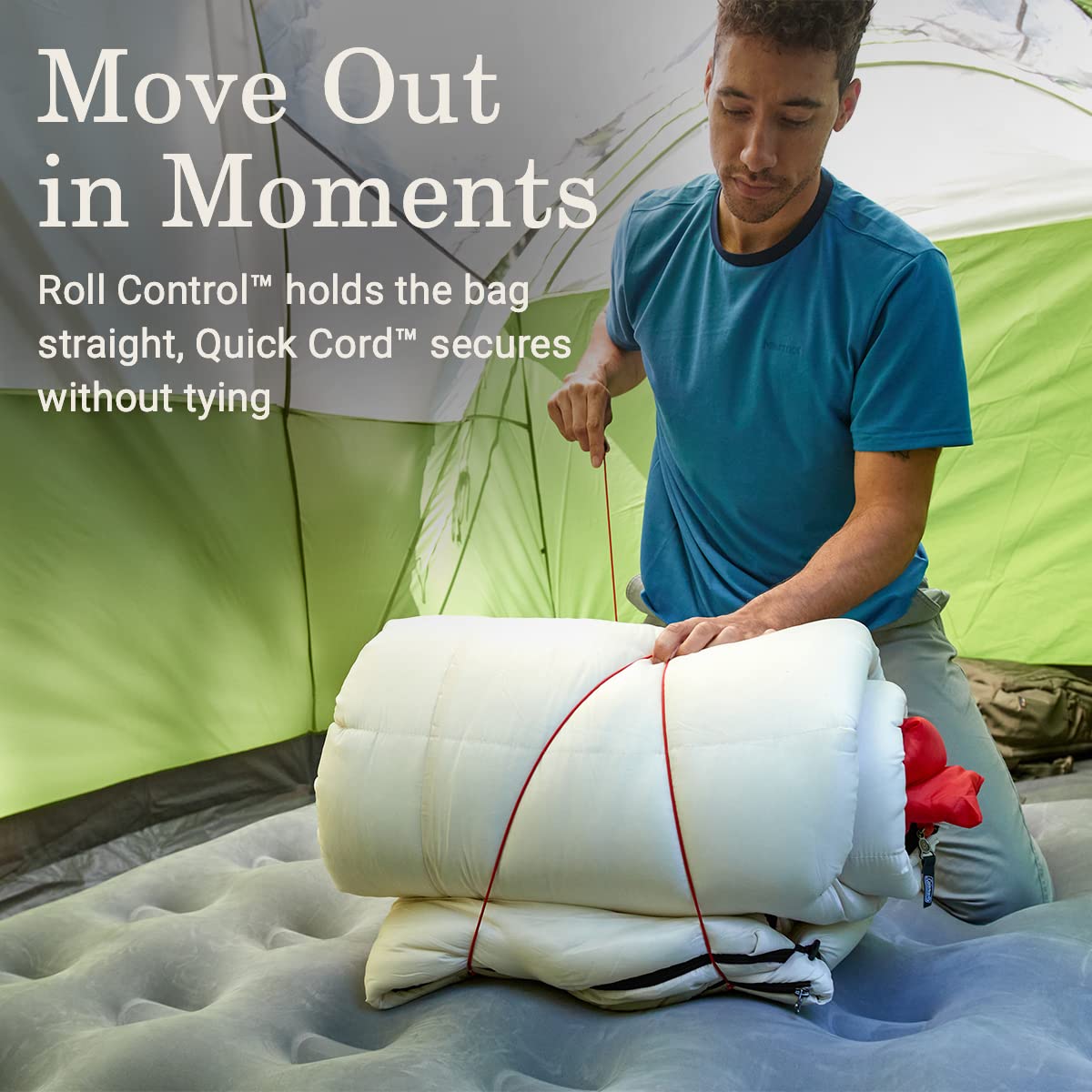 Coleman 30/40/50°F Flatlands Sleeping Bag, Made from 100% Recycled Material, Big & Tall Options, Cool-Weather Sleeping Bag for Camping, Sleepovers, Guests & More