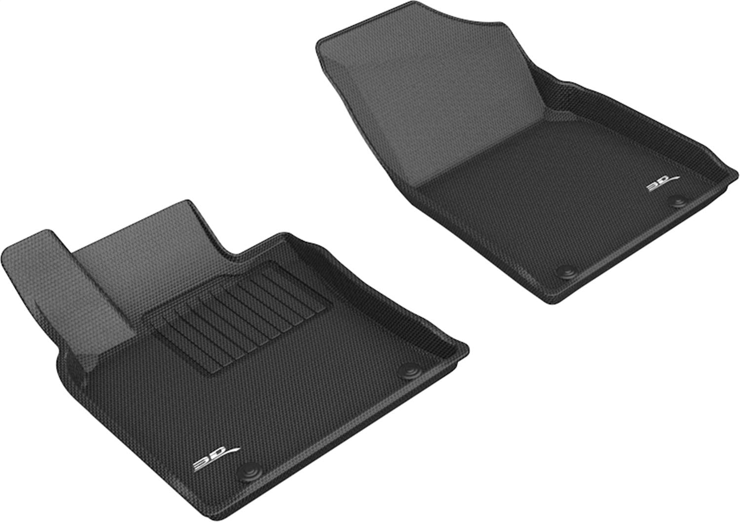 Kagu 3D MAXpider Custom Fit Floor Mat (Black) Compatible with Lexus Es Hybrid Fwd 2019-2025 - Front Row