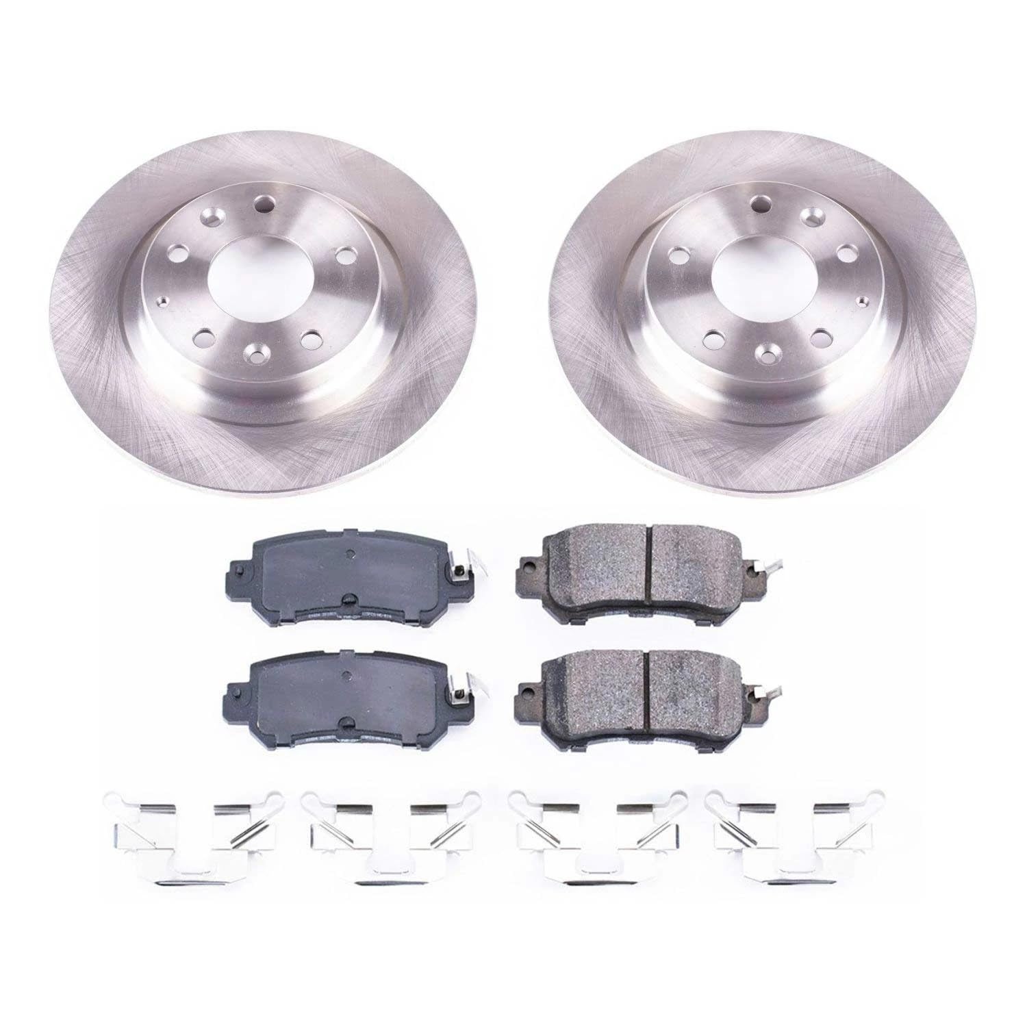 Power Stop KOE7741 Rear Replacement Brake Kit-OE Brake Rotors & Ceramic Brake Pads For Mazda CX-3 2016-2018 [Model Specific]