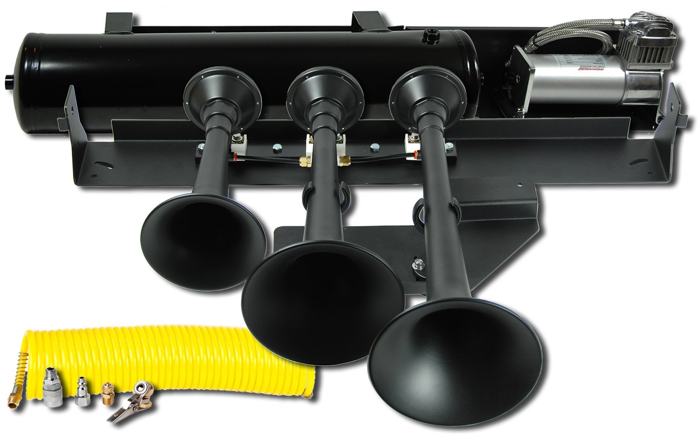 Kleinn VELO-730 Automotive Air Horns 730 Demon Train Horn Kit - Black