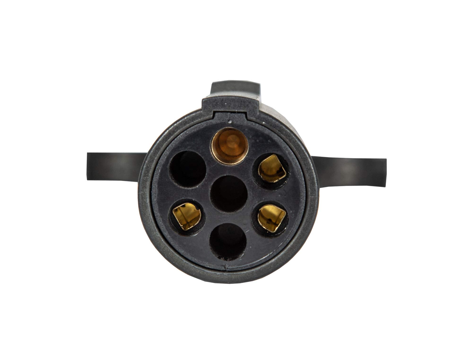Buyers Products 7-Way Round to 4-Pin Flat Converter Trailer Connector, Adapter Trailer Side Connector, Truck & Trailer Electric Accessories