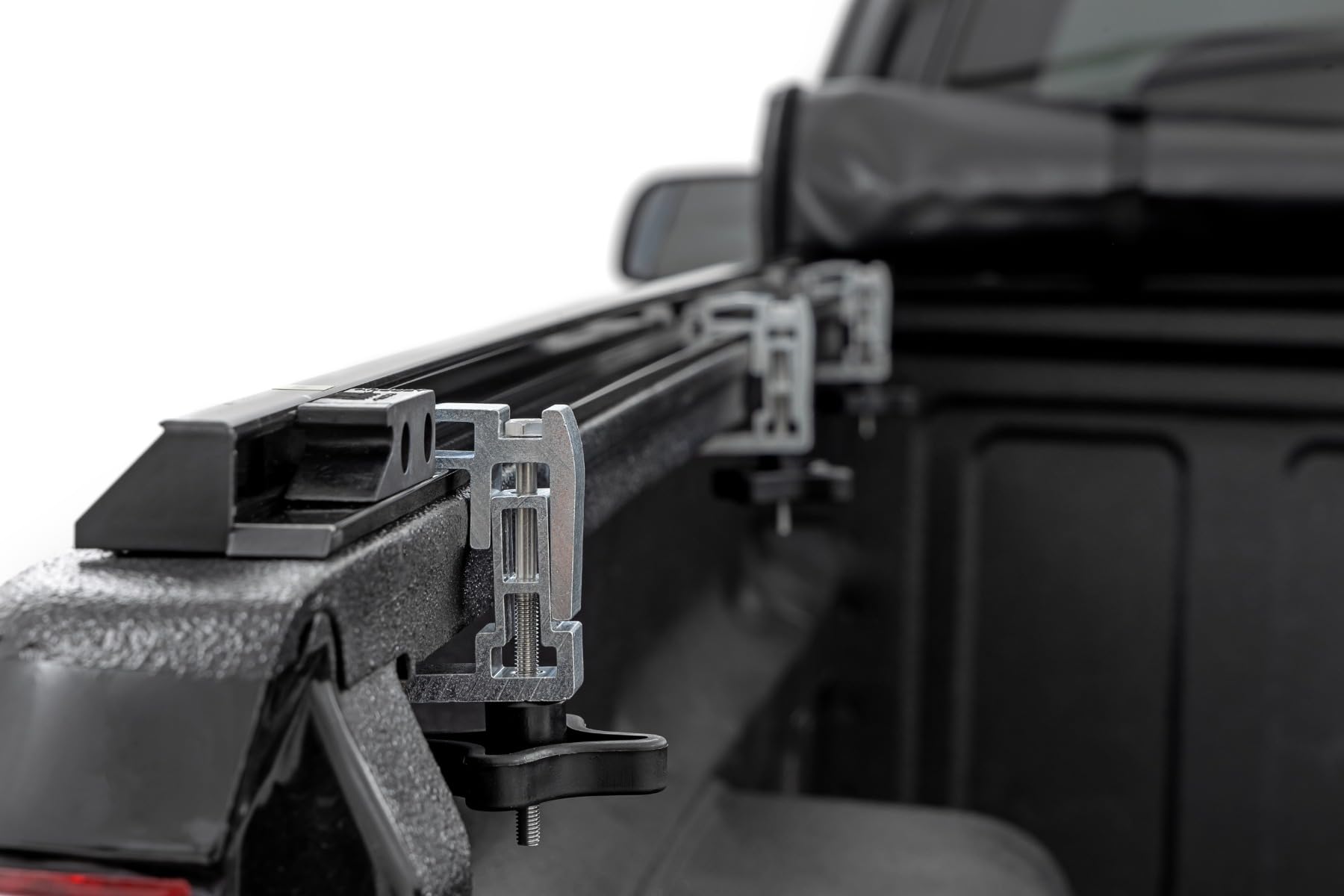 Soft Roll Up Rough Country Truck Bed Tonneau Cover for Chevy Silverado & GMC Sierra 1500 (1988-2007) - Fits 6'7 (79") Bed, Weatherproof Bed Cover