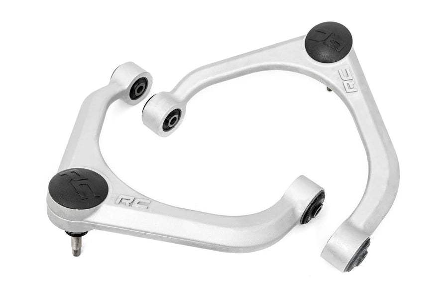 Rough Country Upper Control Arms Forged Aluminum for Ram 1500 (2012-2025 & Classic) OE Upgrade, 2-Pack, Silver