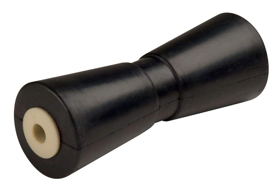 Black CE Smith V-KEEL Roller 10" W RUB, BLK