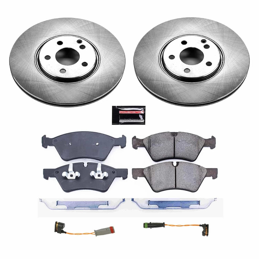Power Stop Autospecialty KOE7768 Front Replacement Brake Kit-OE Brake Rotors & Ceramic Brake Pads For Mercedes-Benz E500 2006 [Model Specific]