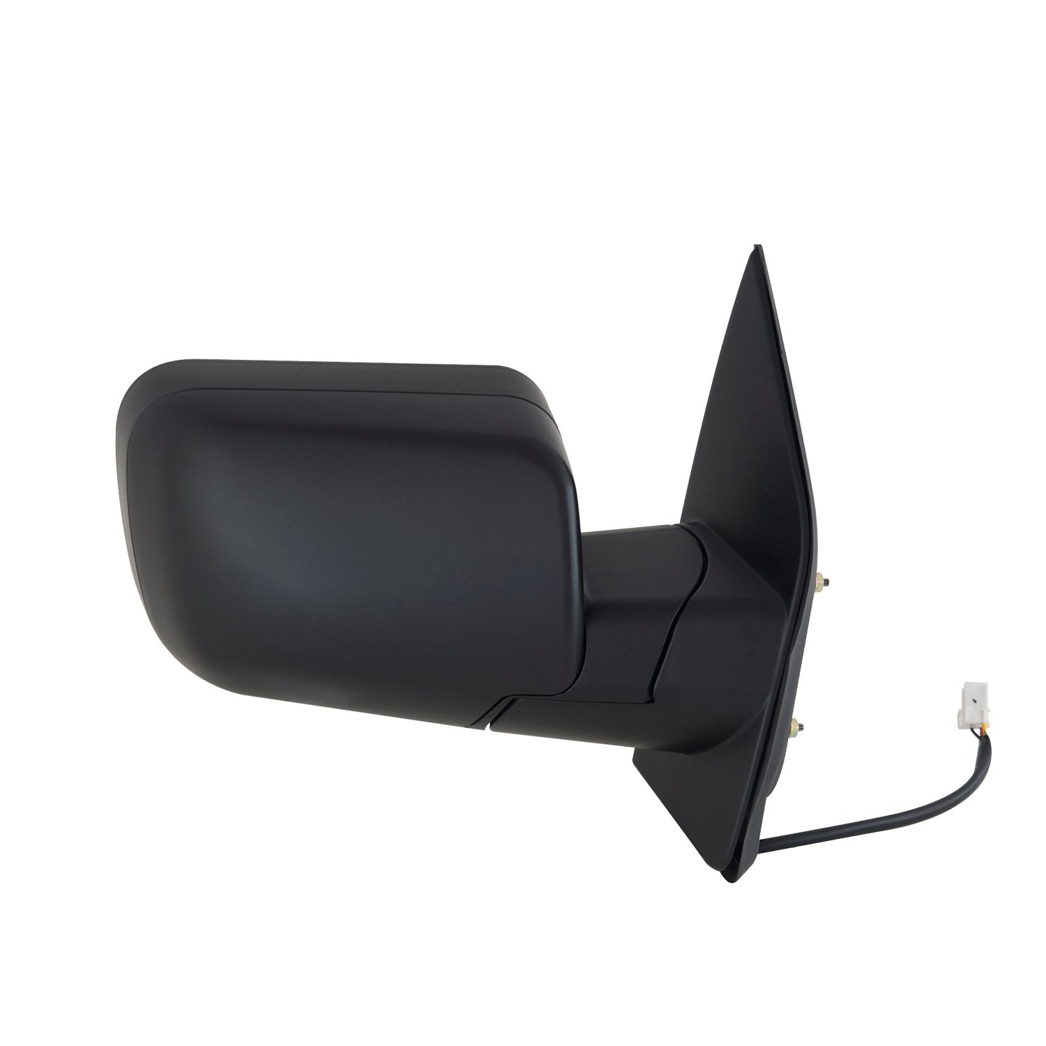 Mirror Passenger Side for Nissan Titan SV Model, Textured Black, Foldaway, Power