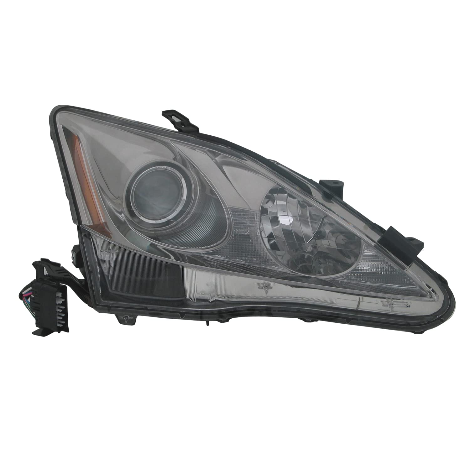 Right TYC Headlight Assembly Compatible with 2006-2008 Lexus IS250