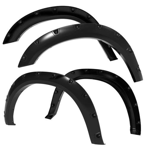 Tyger Auto Fender Flare 2019-2026 Compatible with Ram 2500 3500, Smooth Textured Black Paintable Bolt-Riveted Style 4pc | TG-FF8D4418