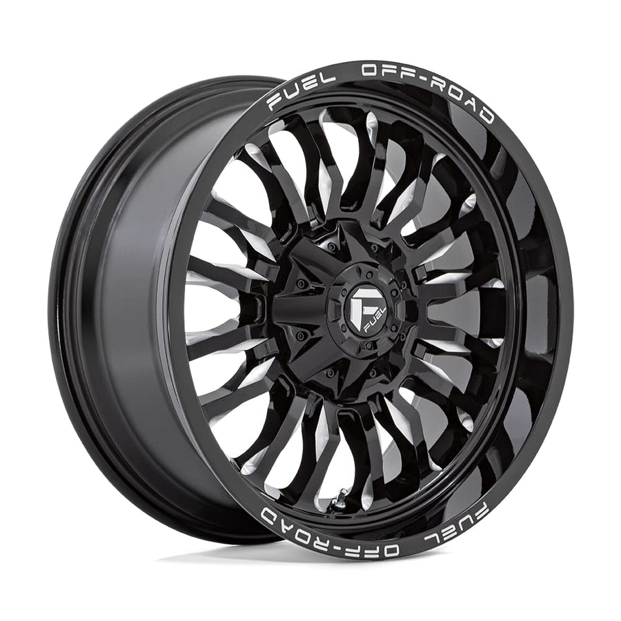 D795 ARC FUEL OFF-ROAD 22X10, 8X170, 4.79, 18mm GLOSS BLACK MILLED - D79522001747