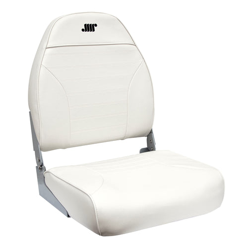 High Back Wise 8WD588PLS-710 Standard Boat Seat, White
