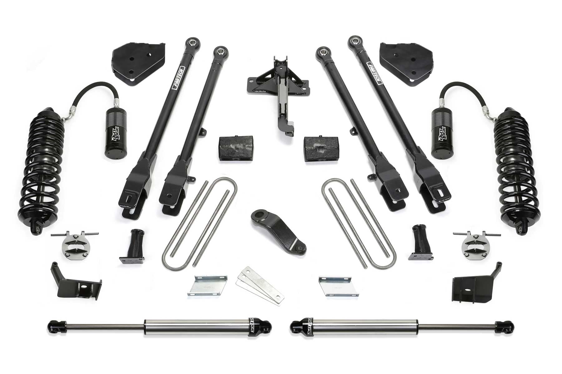 Fabtech 4 Link System K2232DL 6 in. Lift w/Front Dirt Logic 4.0 Resi Coilovers And Rear Dirt Logic 2.25 Shocks