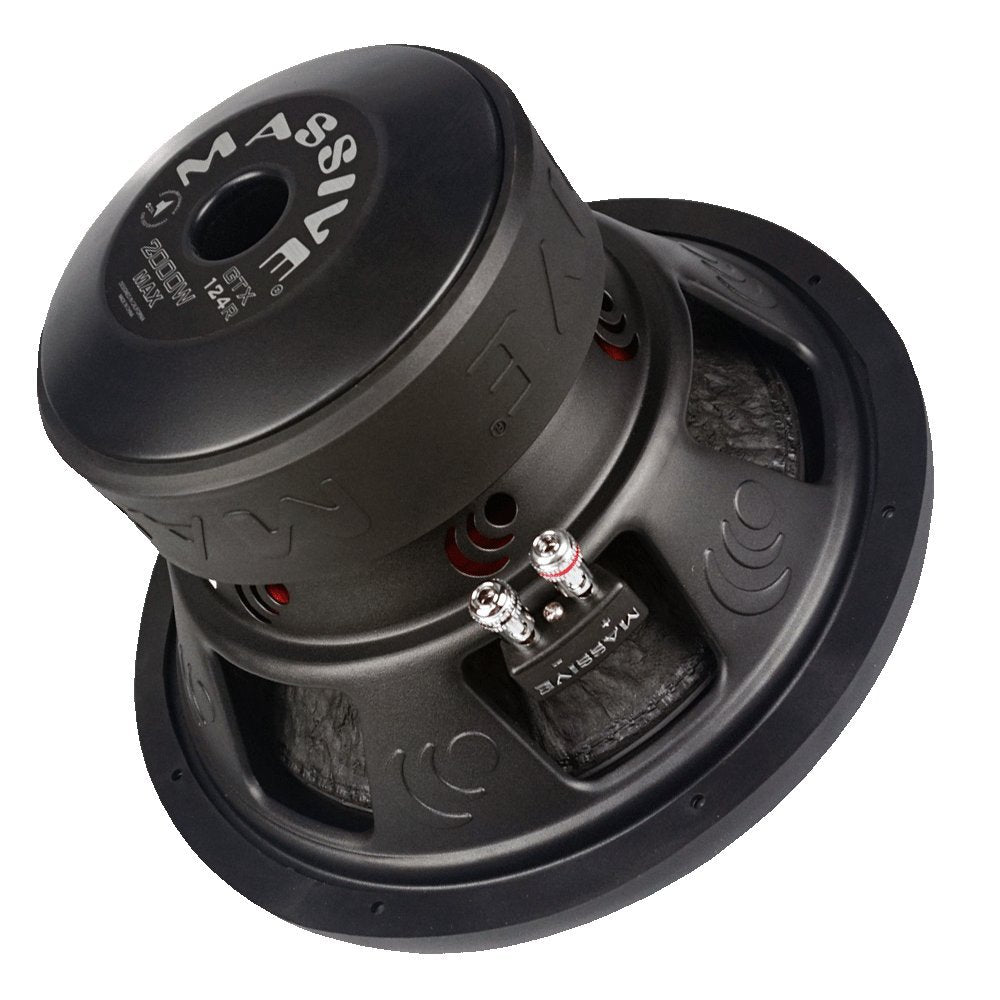 12" Massive Audio 1000W RMS 4-Ohm DVC Subwoofer (Open Box)
