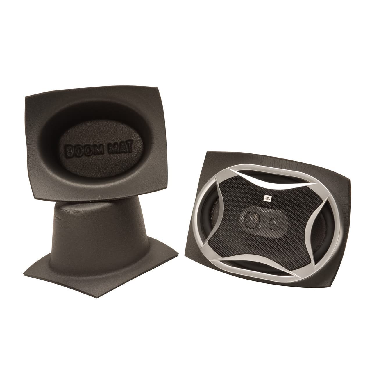 Design Engineering DEI Boom Mat 050381 Speaker Baffles, 6" x 9" Oval Slim (Pack of 2)
